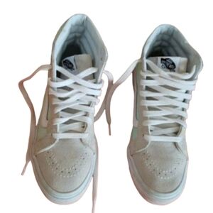 Mint green & white converse